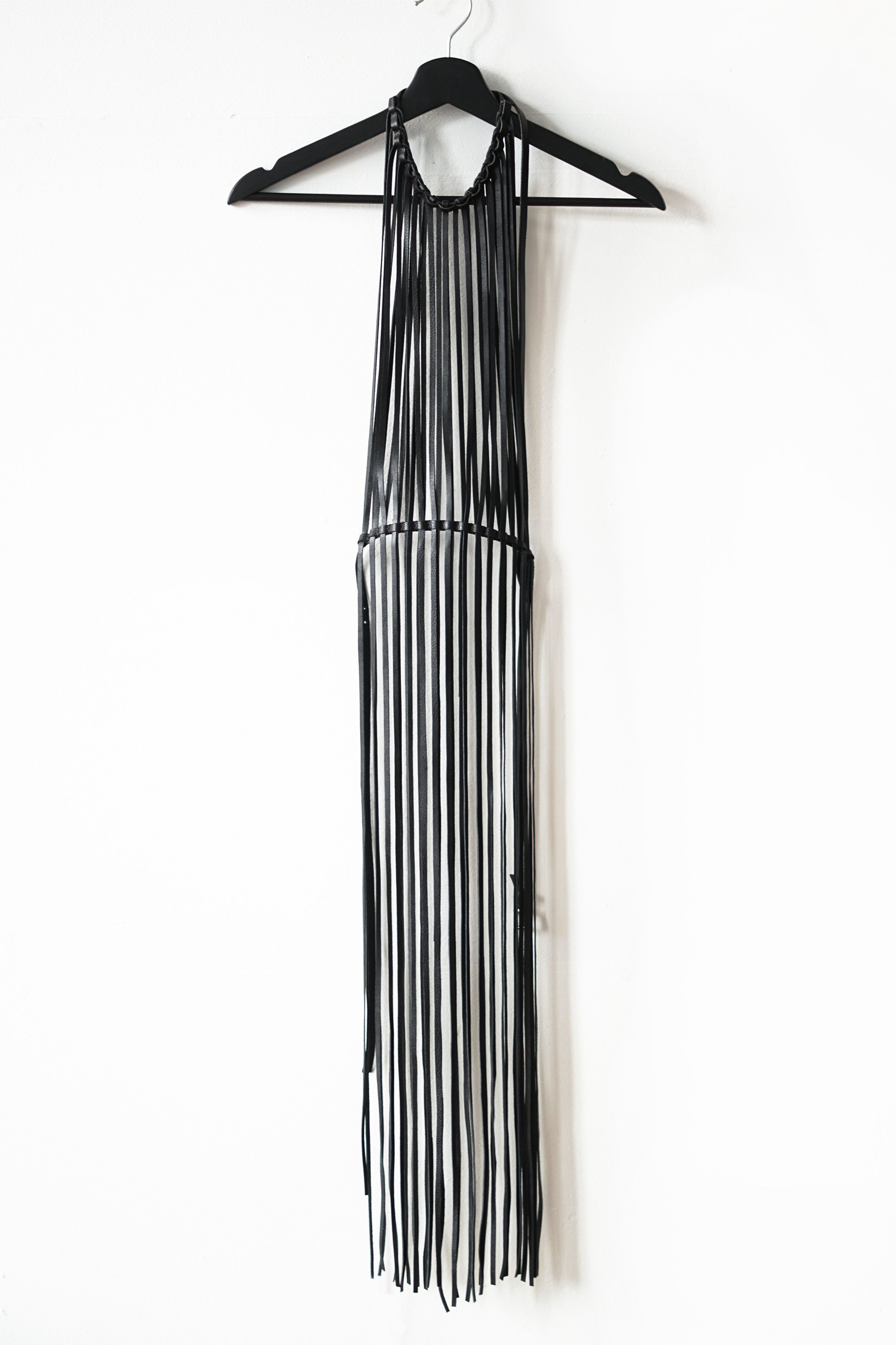 Fringe apron — Marie Bernadette Woehrl